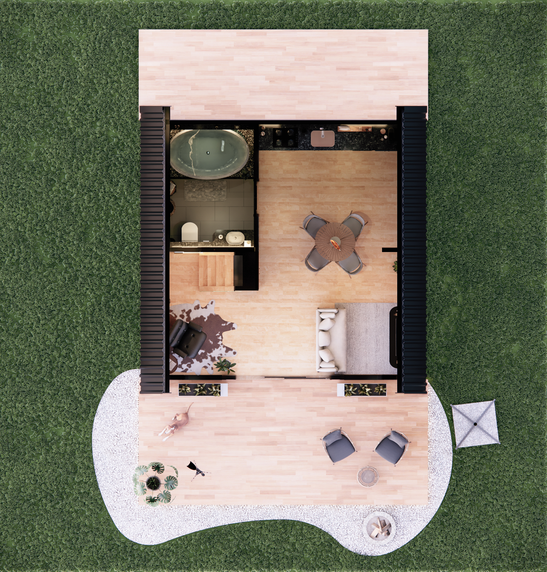 Miniatura 11 de Cabana Nature – 1 Quarto