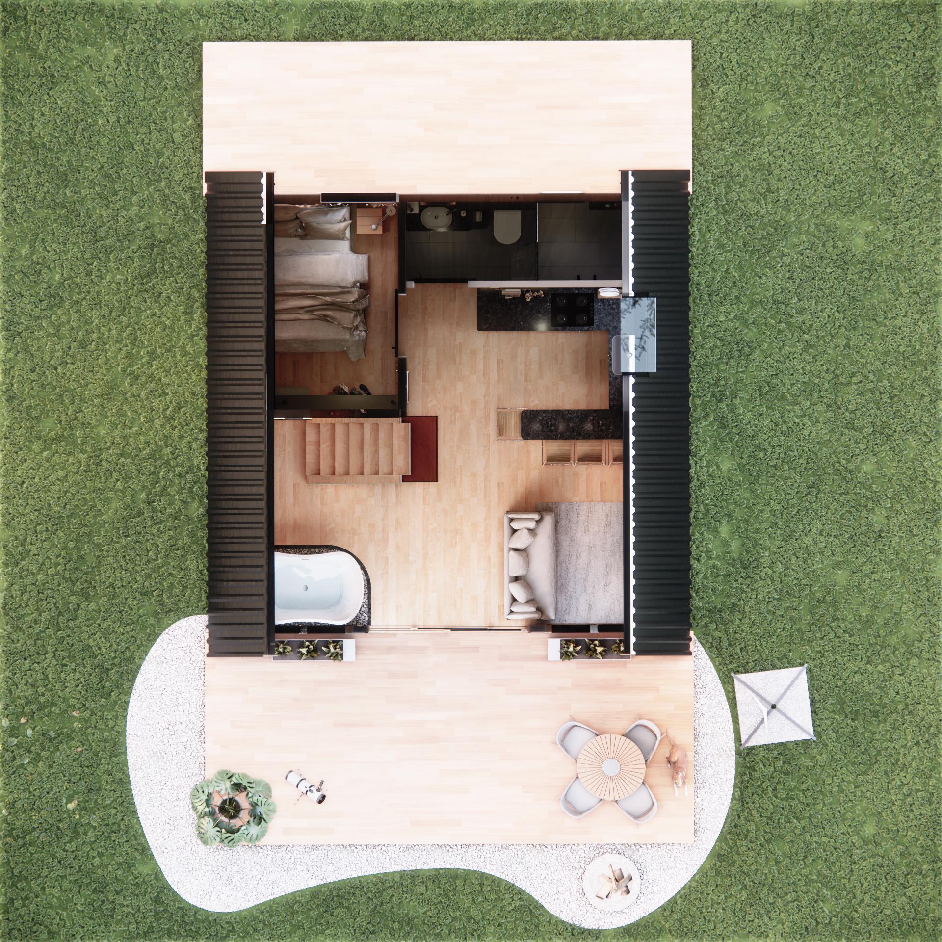 Miniatura 4 de Cabana Nature – 2 Quartos